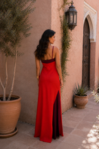 Vestido largo halter Renata