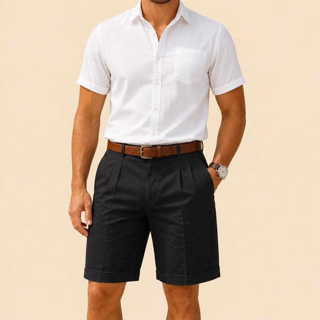 Hugo | Bermudas de verano con pliegues