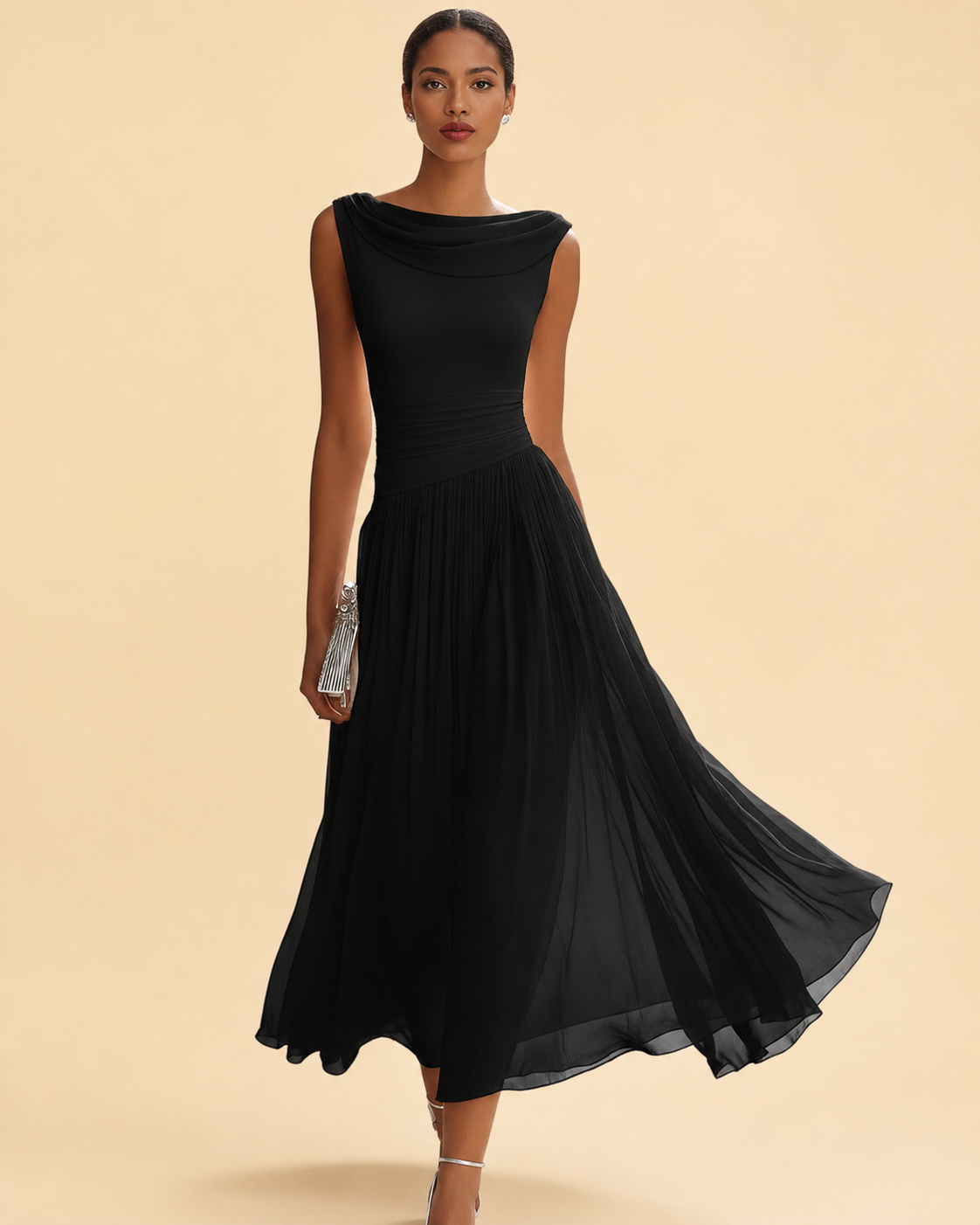 Carla | Vestido midi elegante para ceremonias