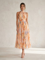 Vestido de Cuello Halter Aurora