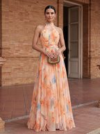 Vestido de Cuello Halter Aurora