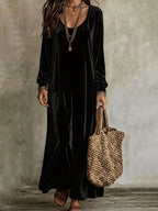 Teresa | Vestido largo de terciopelo