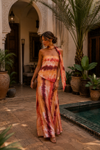 Vestido largo con escote Alicia
