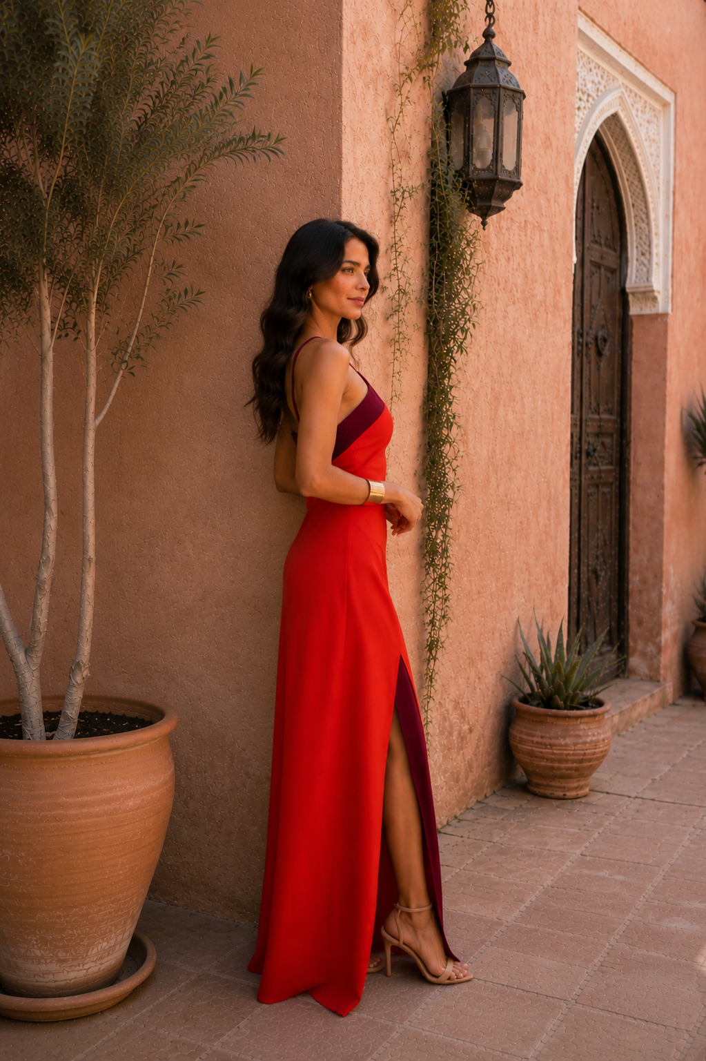 Vestido largo halter Renata