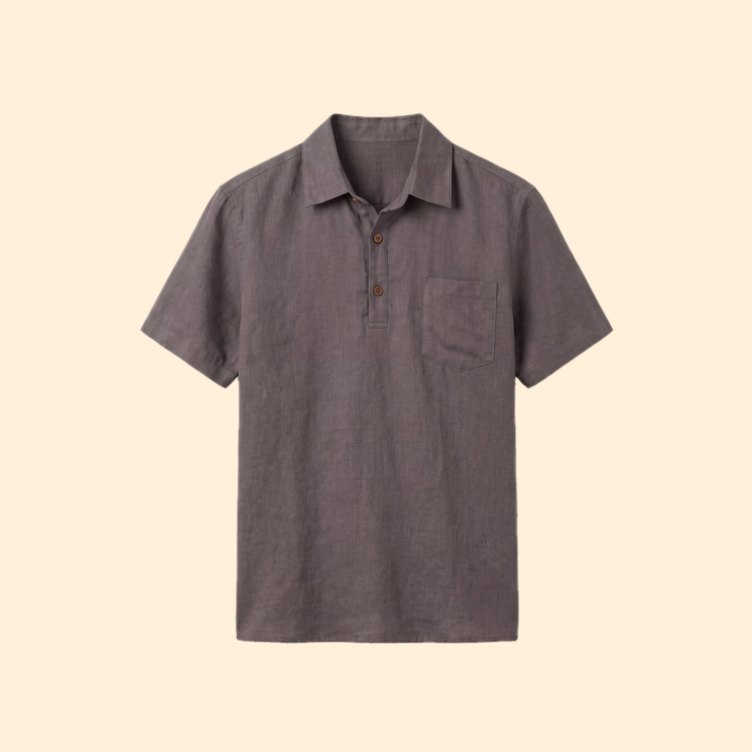 Ponza | Camiseta de lino con dos botones (copia beige)