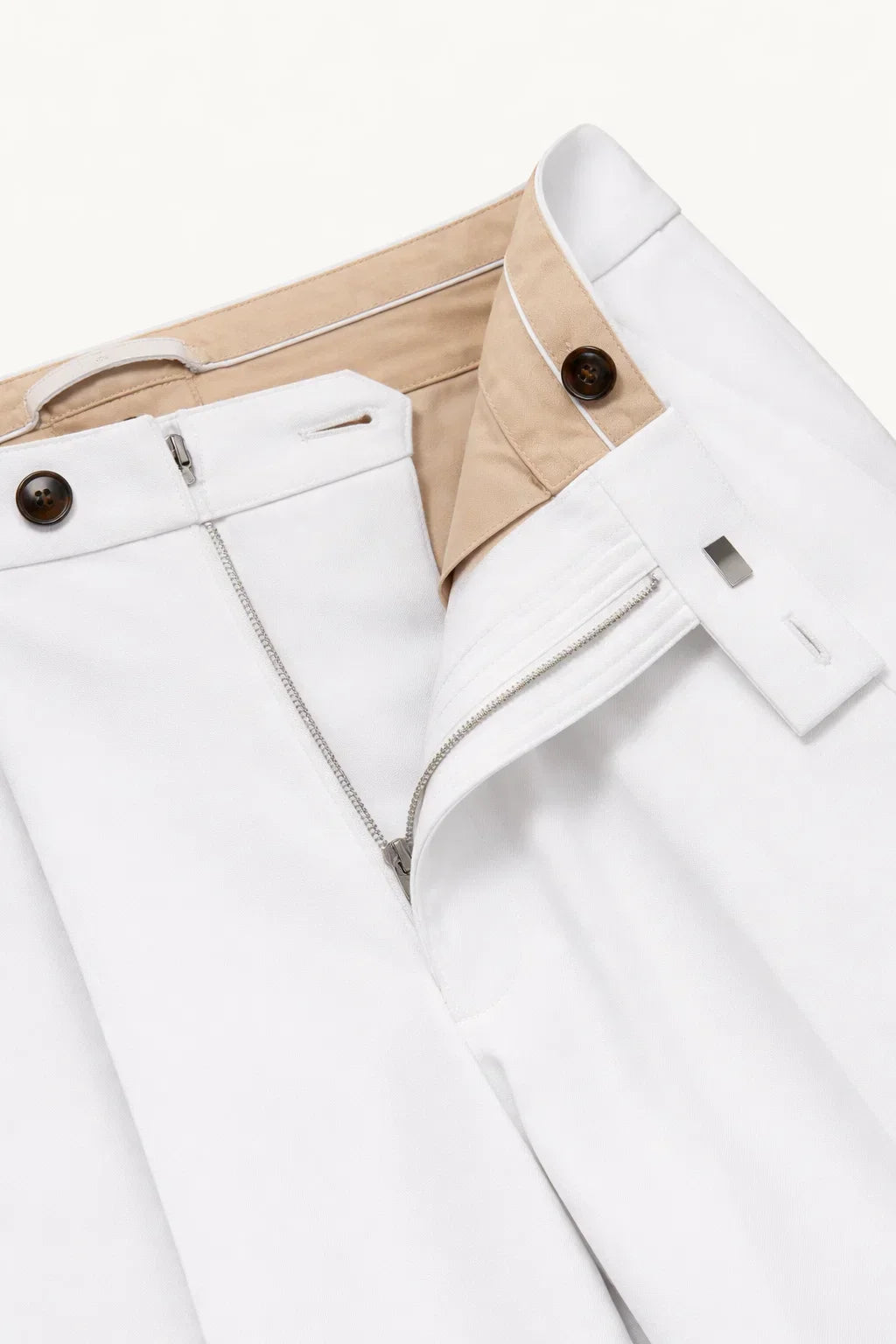 Pantalón Recto Slim Blanco