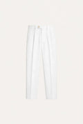 Pantalón Recto Slim Blanco