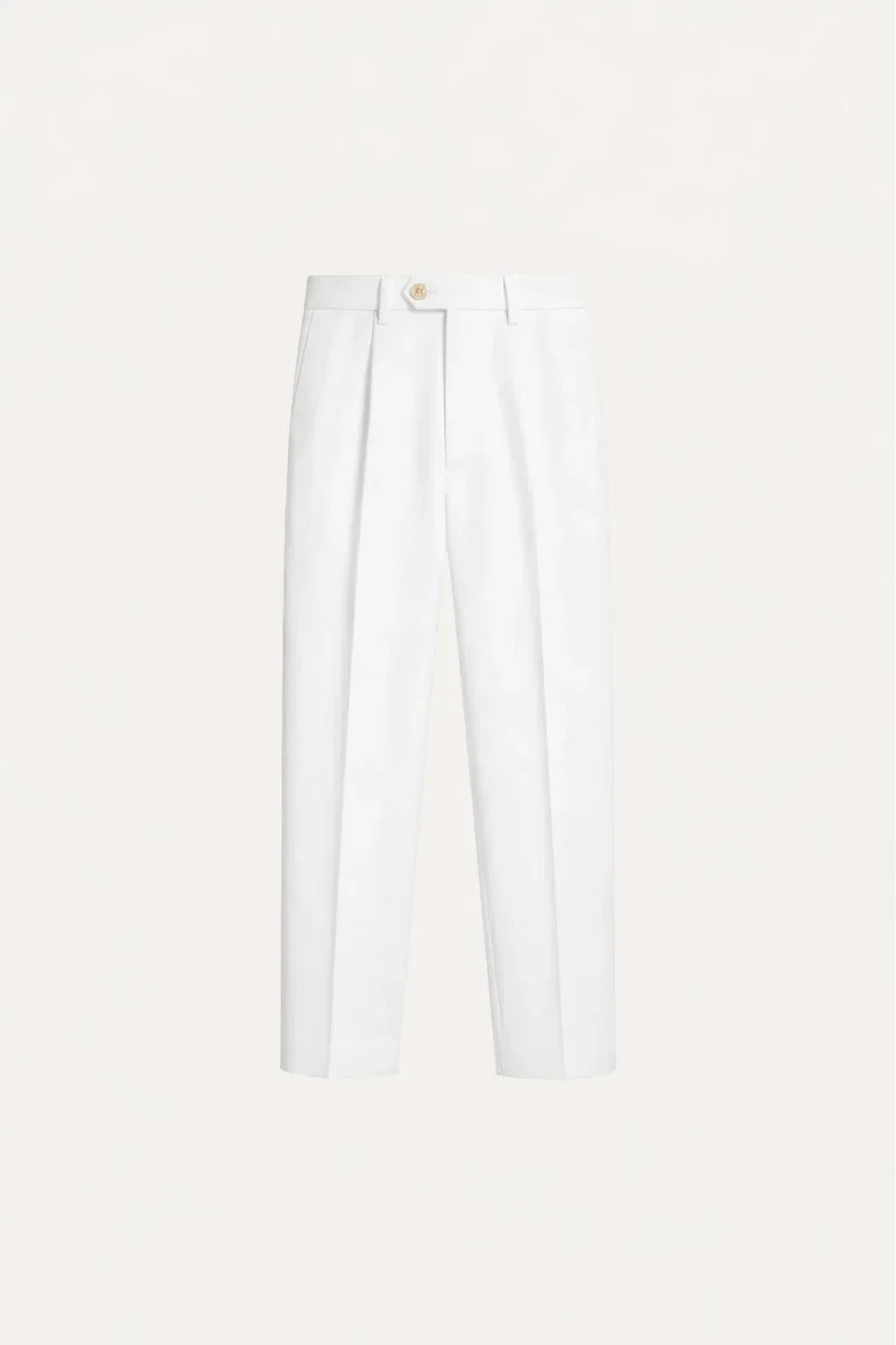 Pantalón Recto Slim Blanco